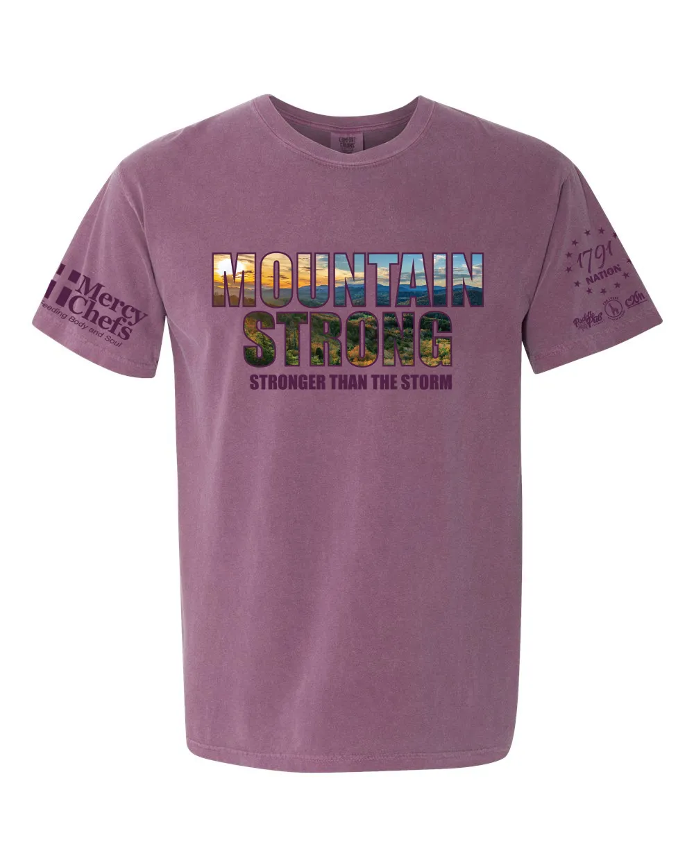Mountain Strong Fundraiser T Shirt to Benefit Mercy Chefs with their Hurricane Relief Efforts