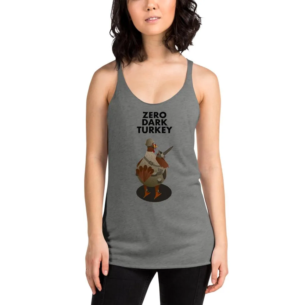 Movie The Food™ "Zero Dark Turkey" Women's Racerback Tank Top