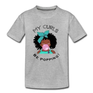 My Curls Be Popping Youth T-Shirt