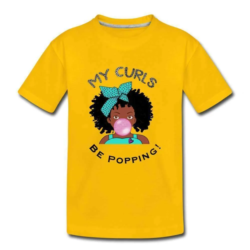 My Curls Be Popping Youth T-Shirt