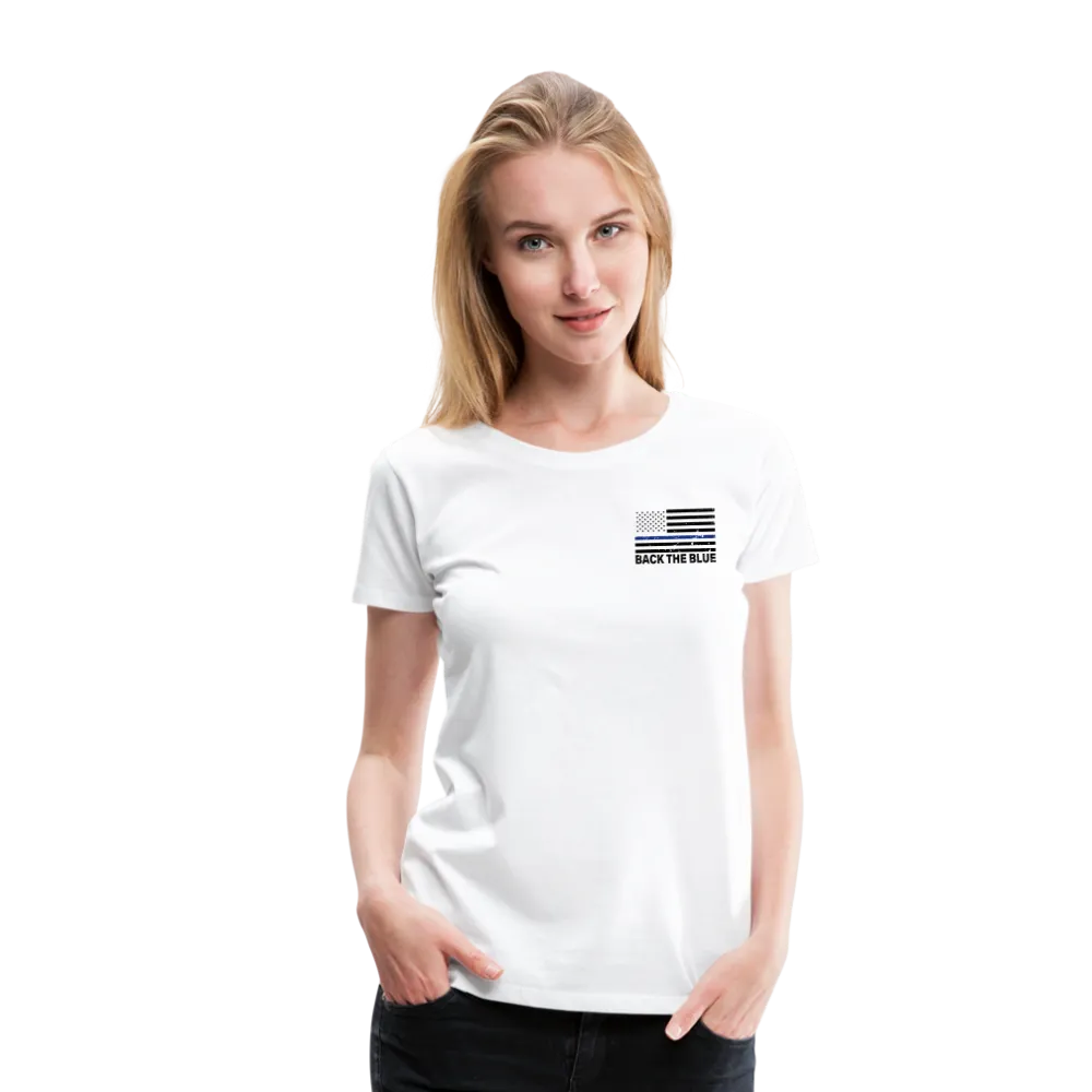 My Favorite Police Officer Calls Me Mom Women’s Premium T-Shirt (CK4138) Male officer
