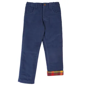 Navy Blue Callum Slim Cords - 2 Left Size 2-3 & 6-7 years