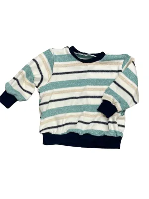 Navy Sparkle Stripe Oversized Sweater