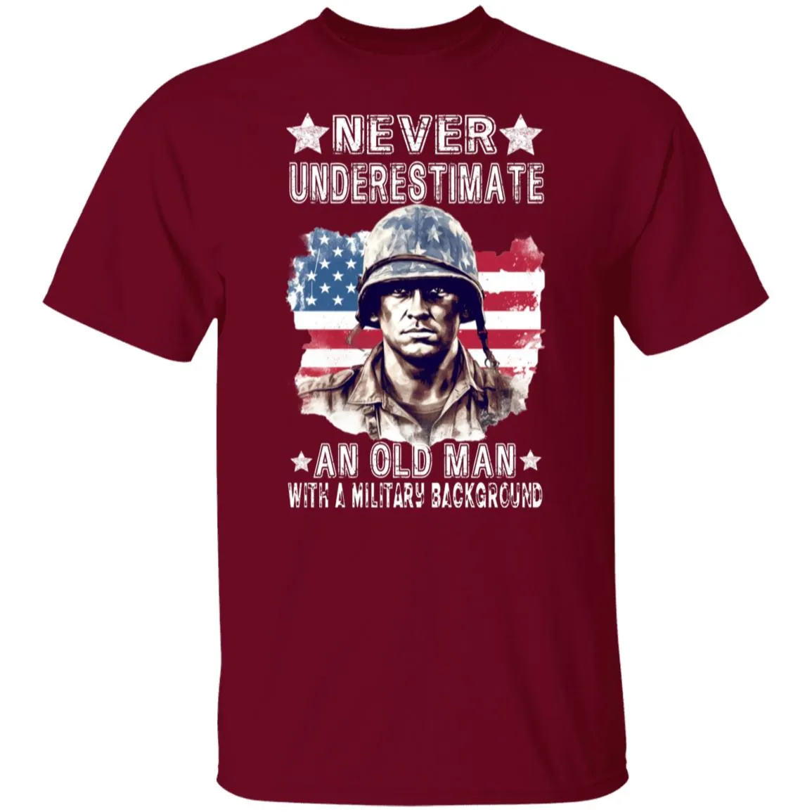 Never Underestimate An Old Man G500 5.3 oz. T-Shirt