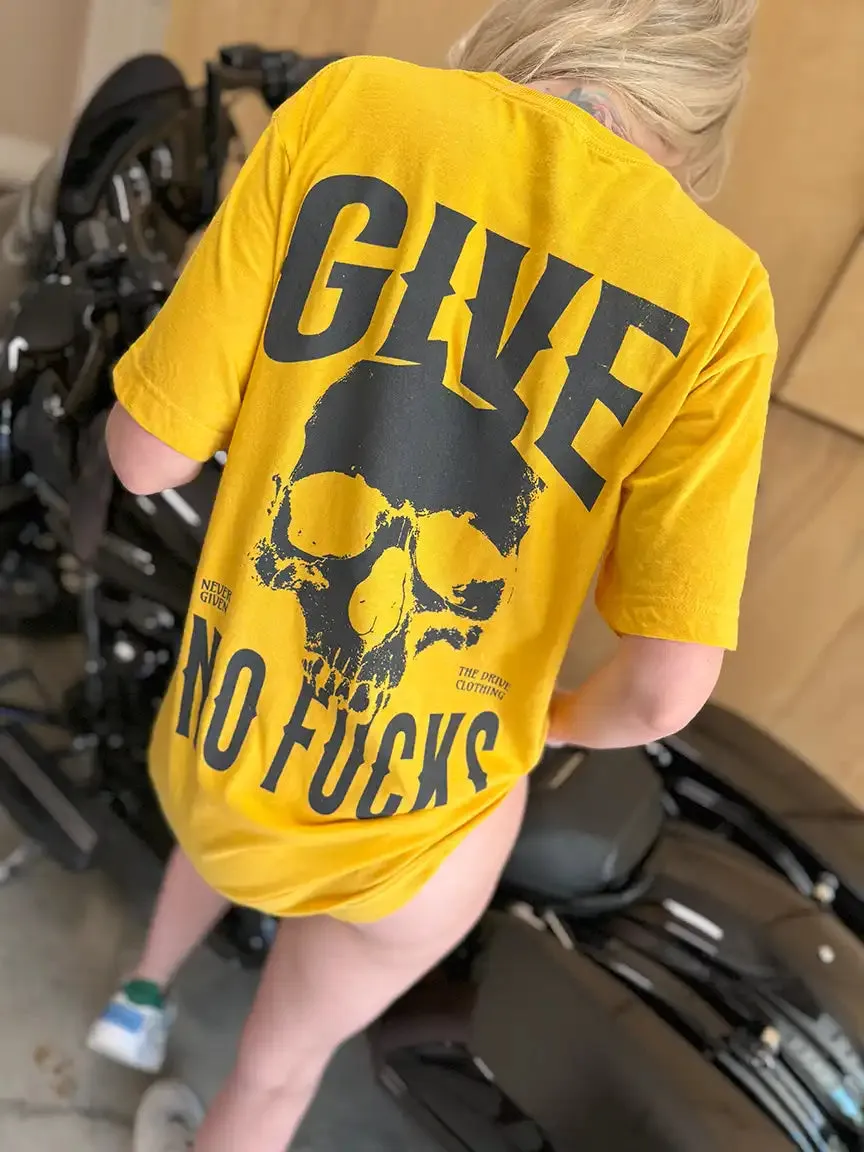 NO FUCKS CLASSIC TEE *YELLOW*