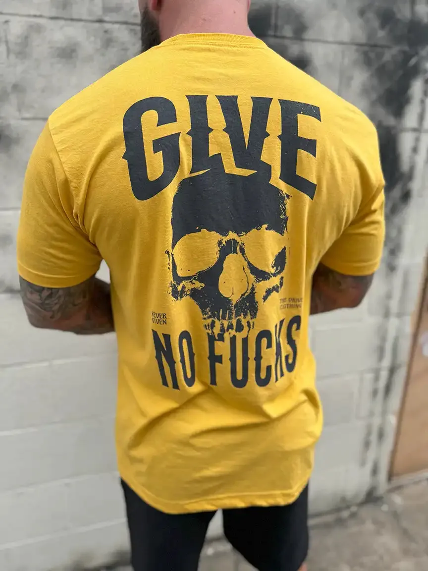 NO FUCKS CLASSIC TEE *YELLOW*