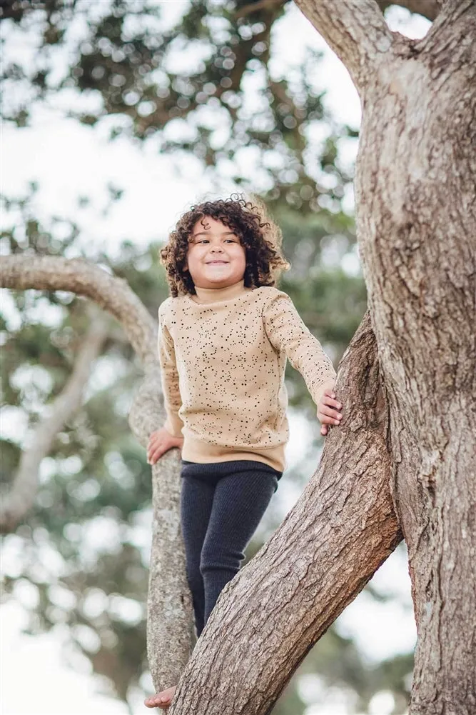 Nui Organics Organic Cotton Fleece Top - Toffee