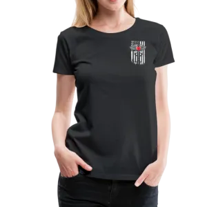 Nurse Flag Caduceus Stethoscope Heart Women’s Premium T-Shirt (CK1821)
