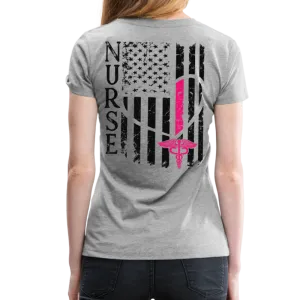 Nurse Flag Women’s Premium T-Shirt (CK1213) Updated