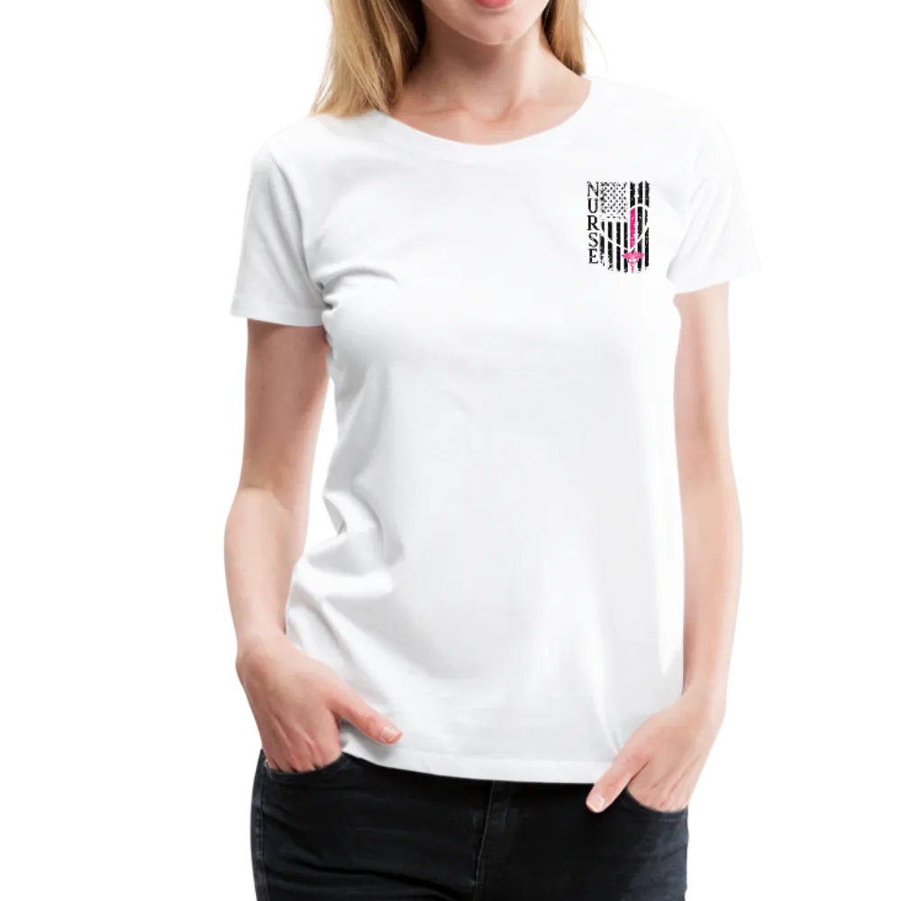 Nurse Flag Women’s Premium T-Shirt (CK1213) Updated
