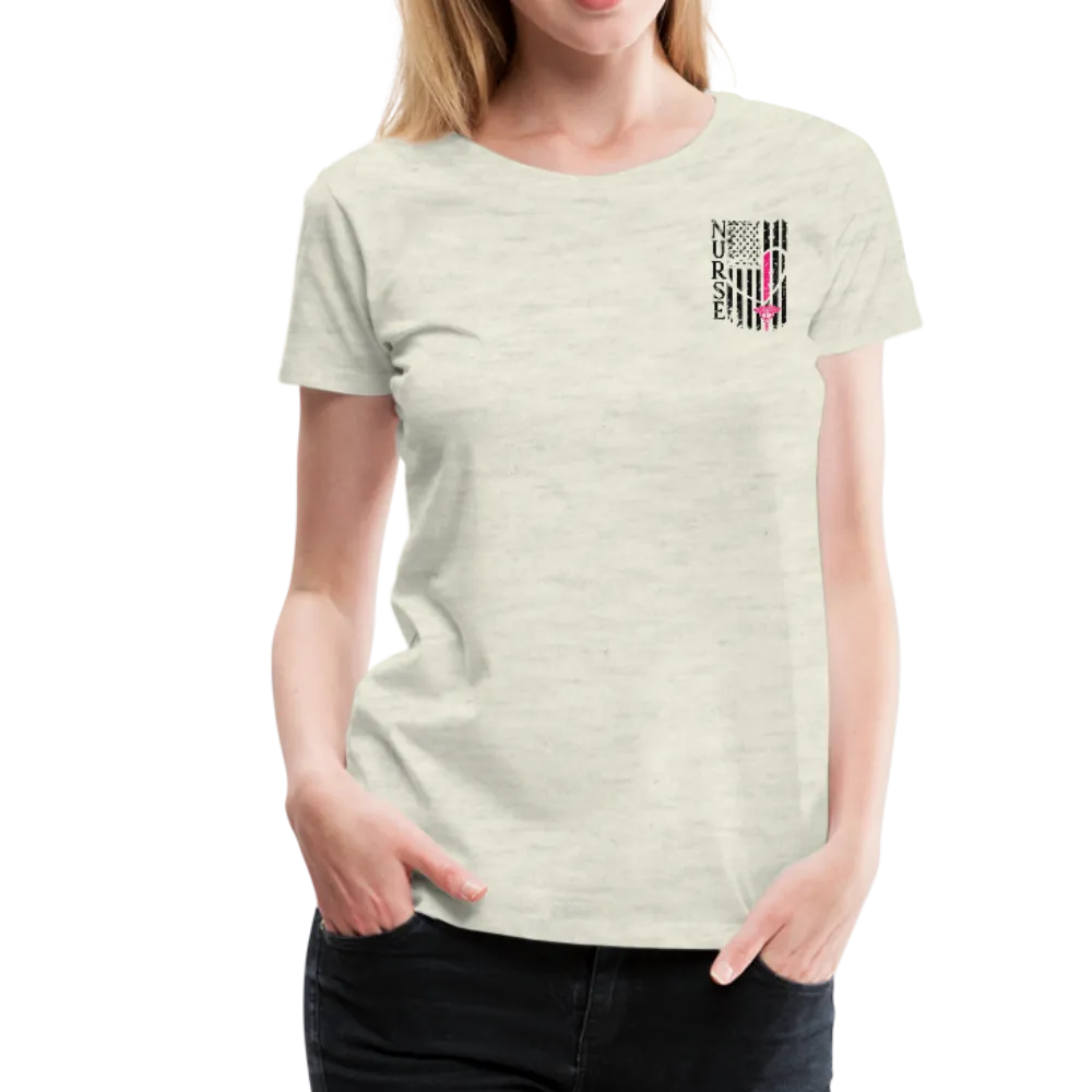 Nurse Flag Women’s Premium T-Shirt (CK1213) Updated