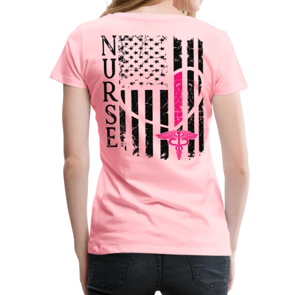 Nurse Flag Women’s Premium T-Shirt (CK1213) Updated