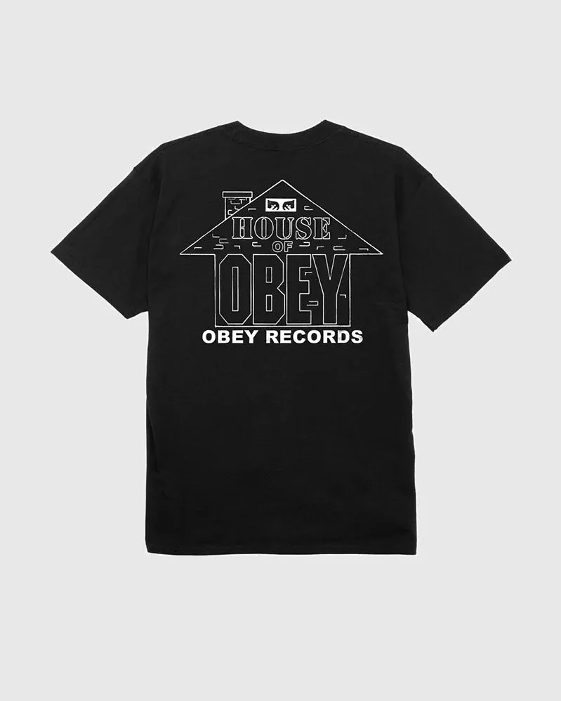 Obey Tee - House Of Obey Records - Black