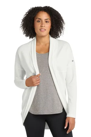 OGIO Women's Luuma Cocoon Fleece. LOG811 Ivory Snow