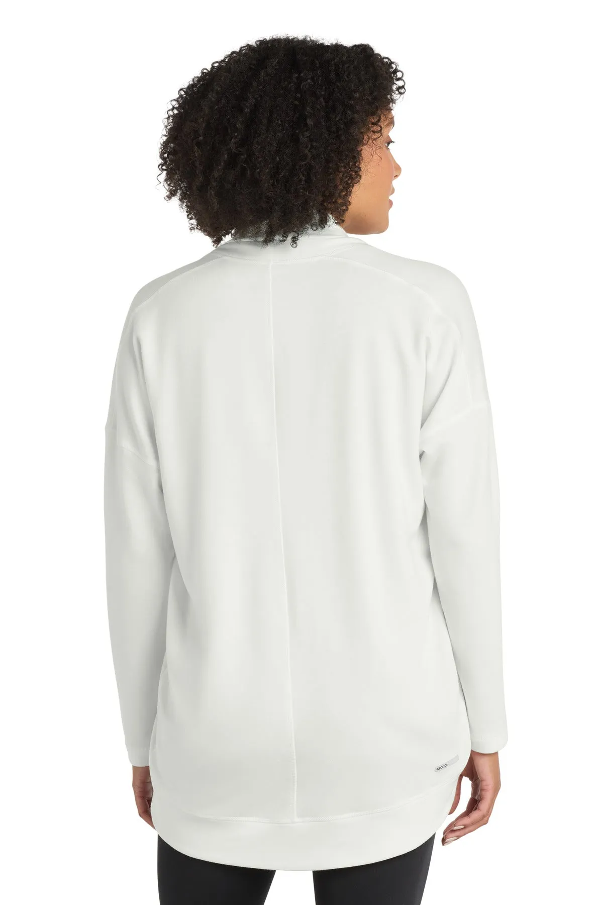 OGIO Women's Luuma Cocoon Fleece. LOG811 Ivory Snow