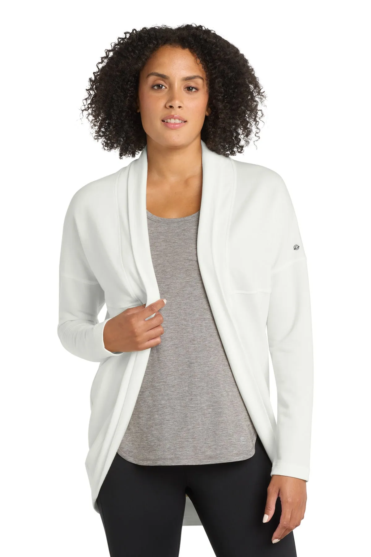 OGIO Women's Luuma Cocoon Fleece. LOG811 Ivory Snow