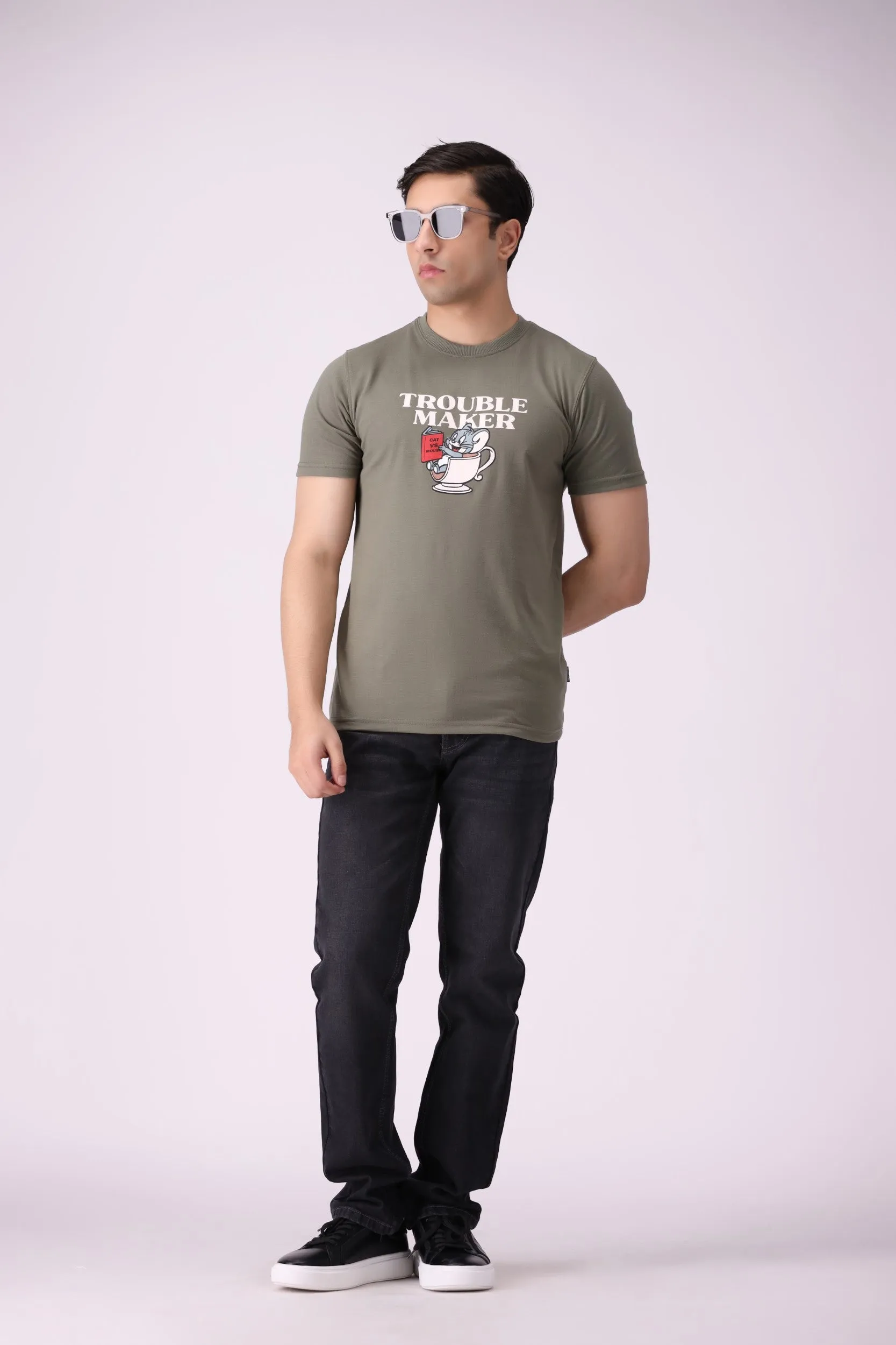Olive Graphic T-Shirt