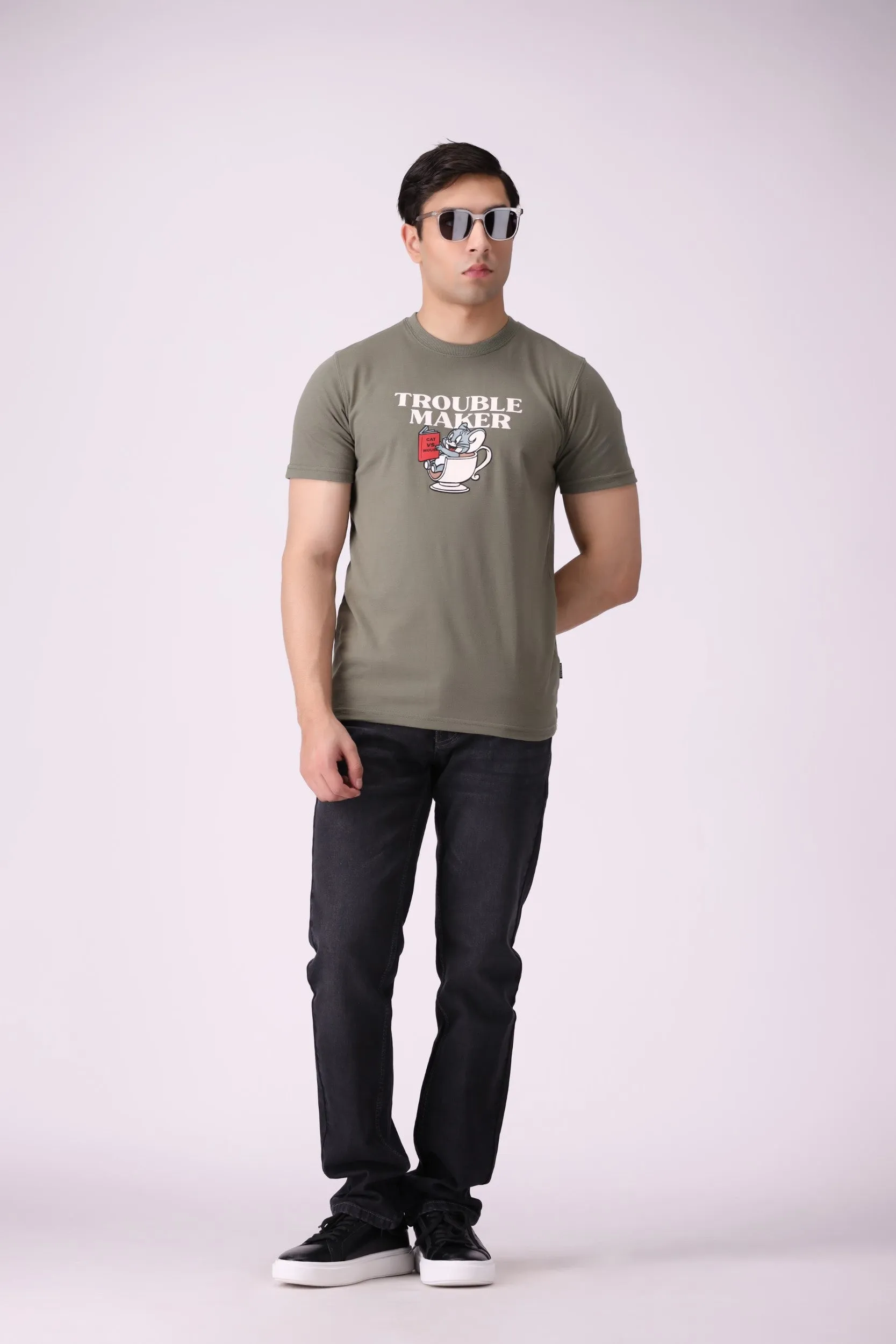 Olive Graphic T-Shirt