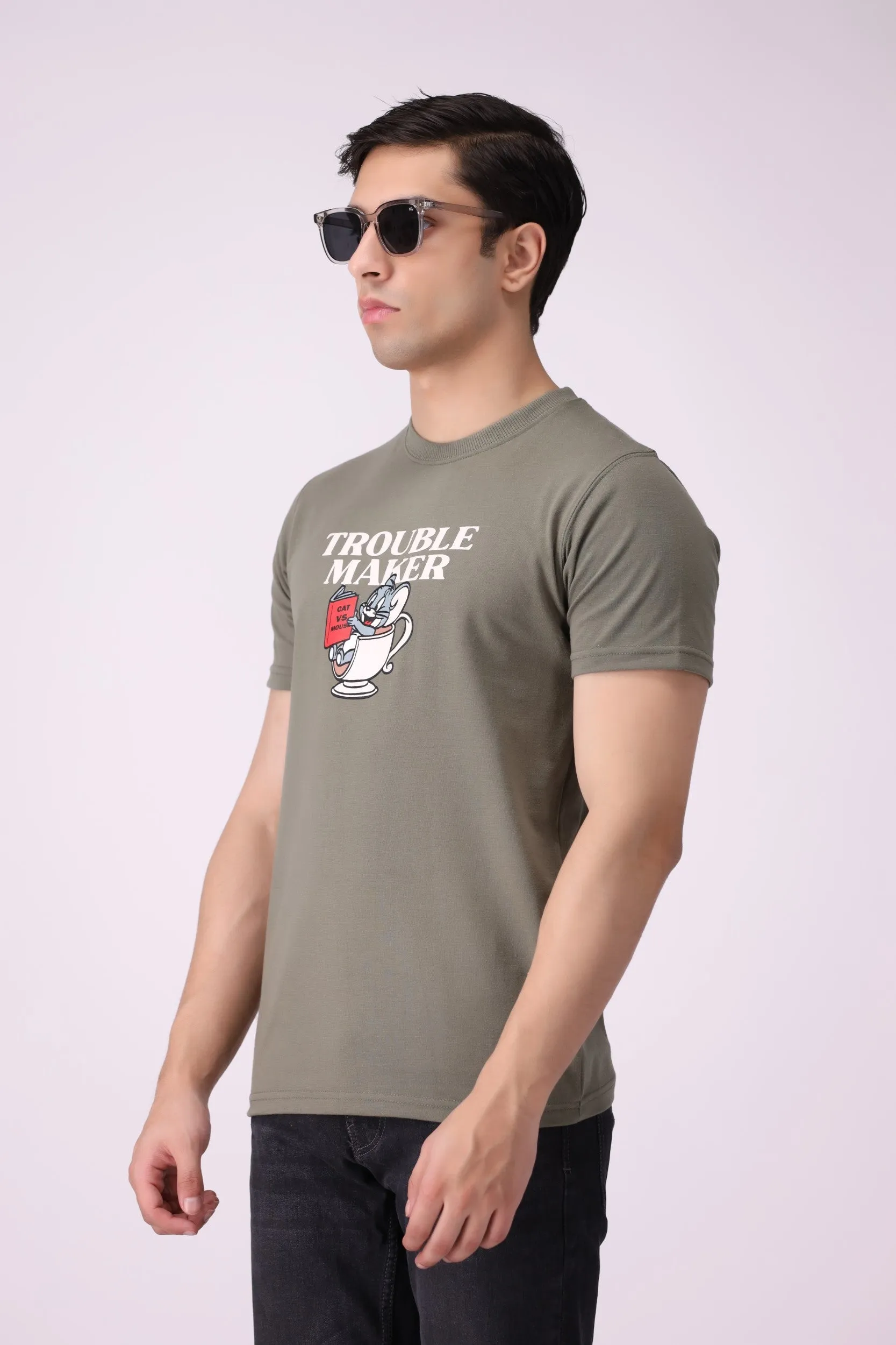 Olive Graphic T-Shirt
