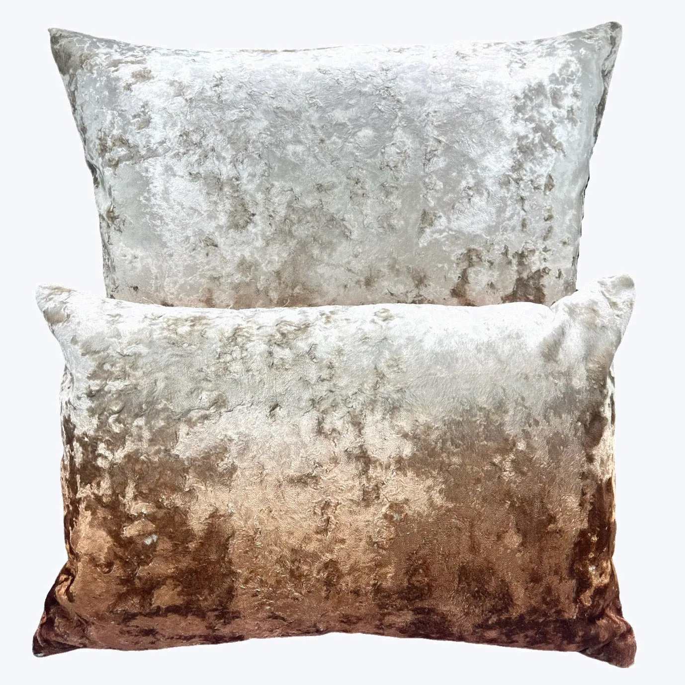 Ombre Crushed Velvet Pillow Sunset