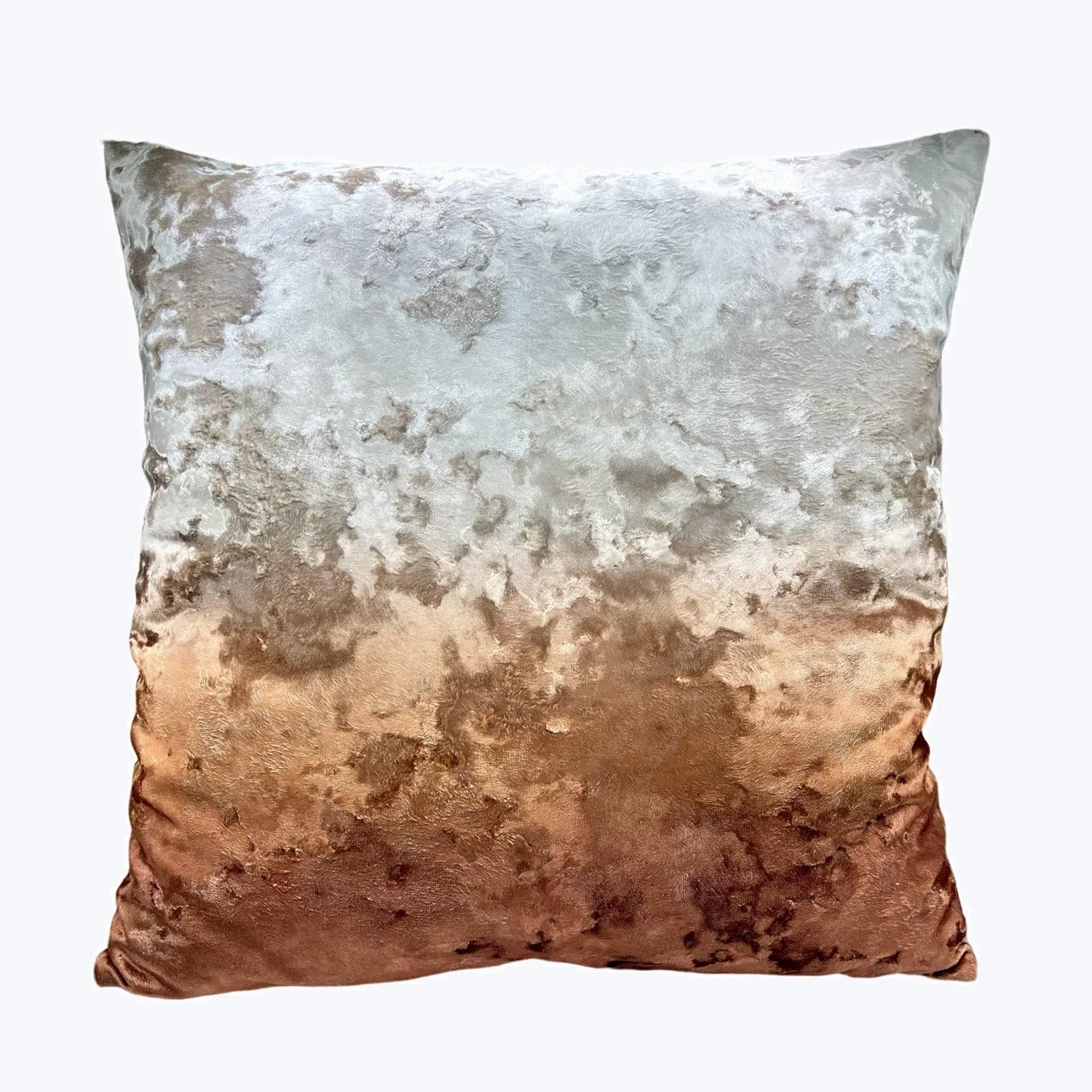 Ombre Crushed Velvet Pillow Sunset