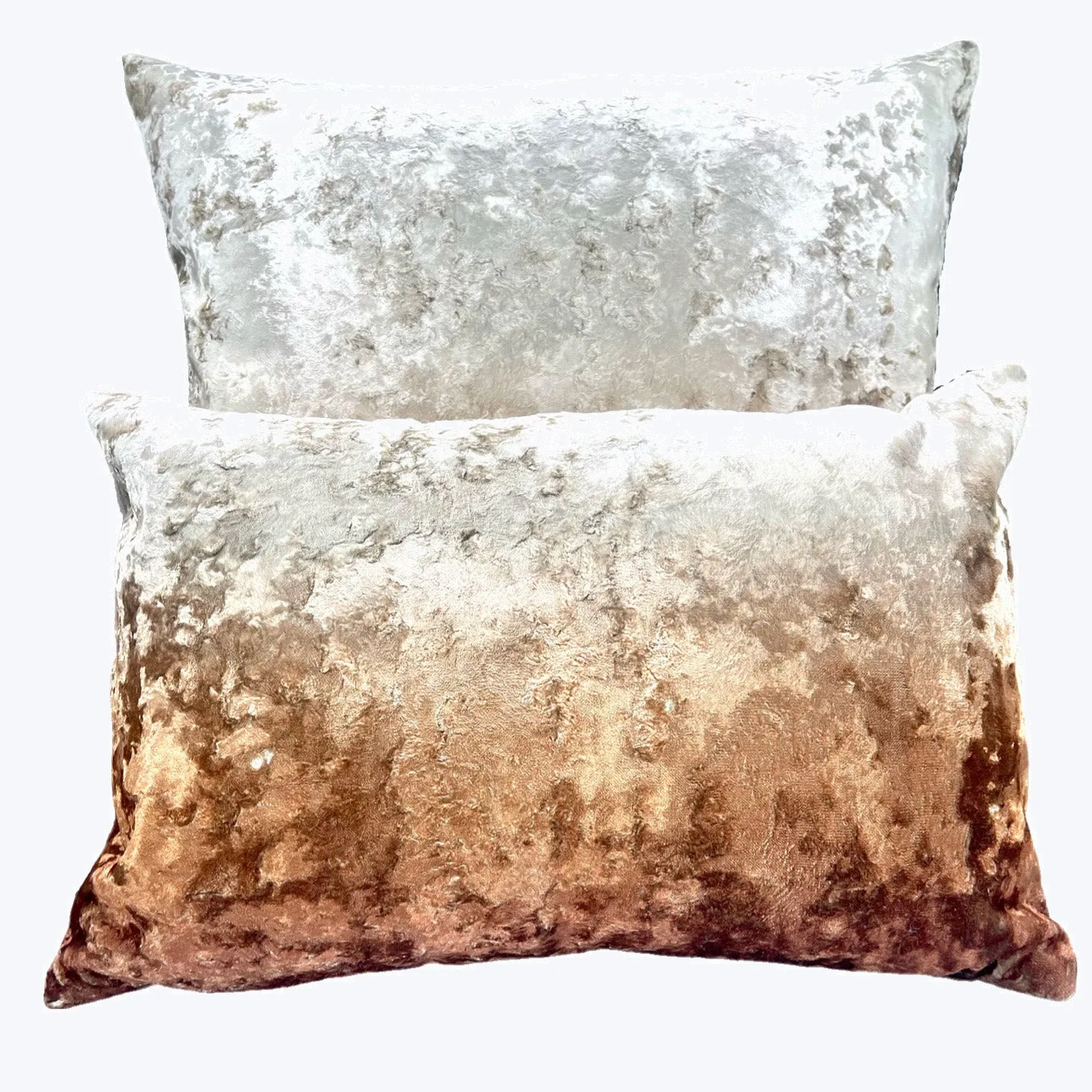 Ombre Crushed Velvet Pillow Sunset