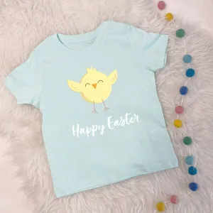 Organic Cotton Little Chick Happy Easter Kids/Baby T Shirt 2/3