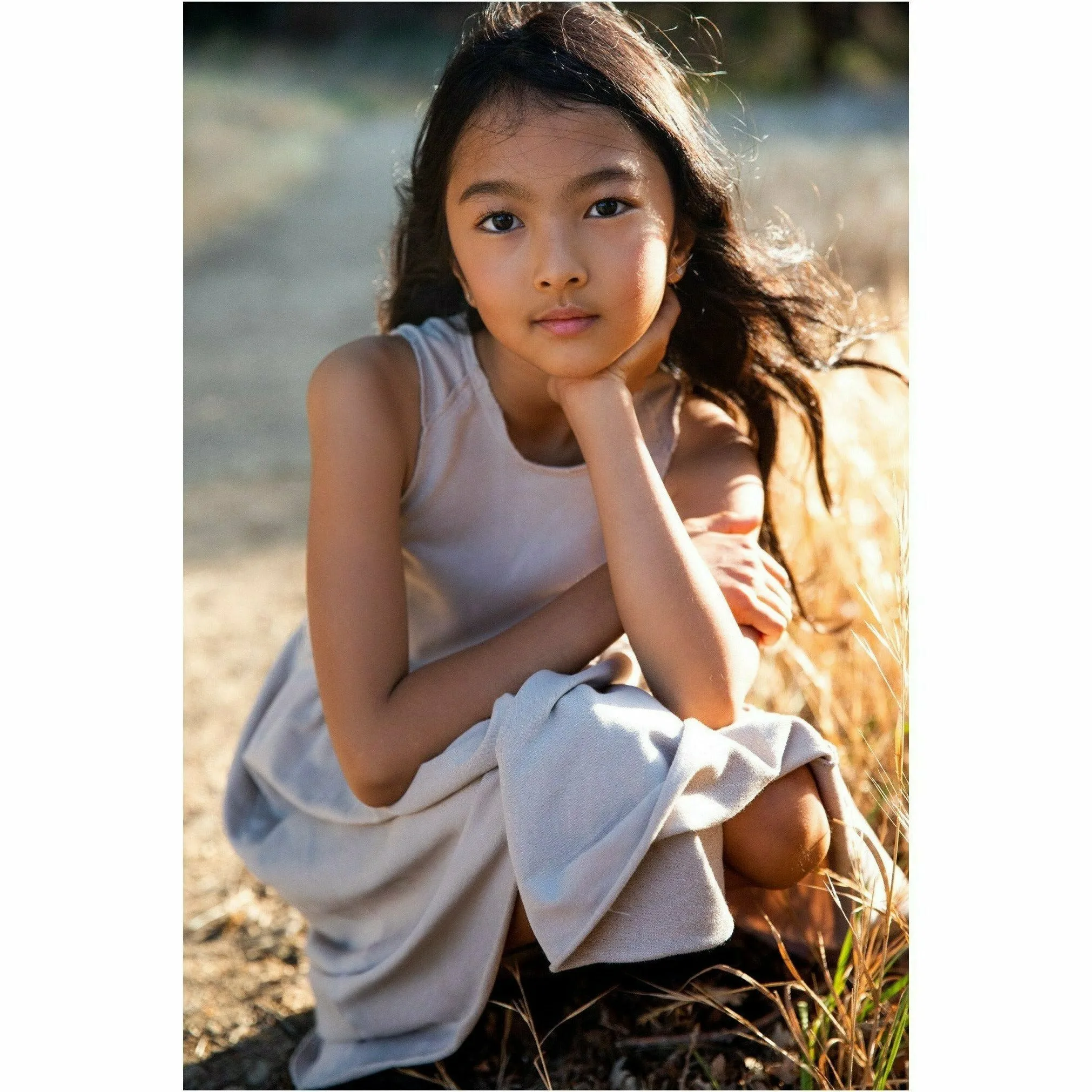 Organic Giselle Dress Tan