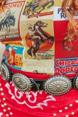 Oval Vintage Silver Concho Belt