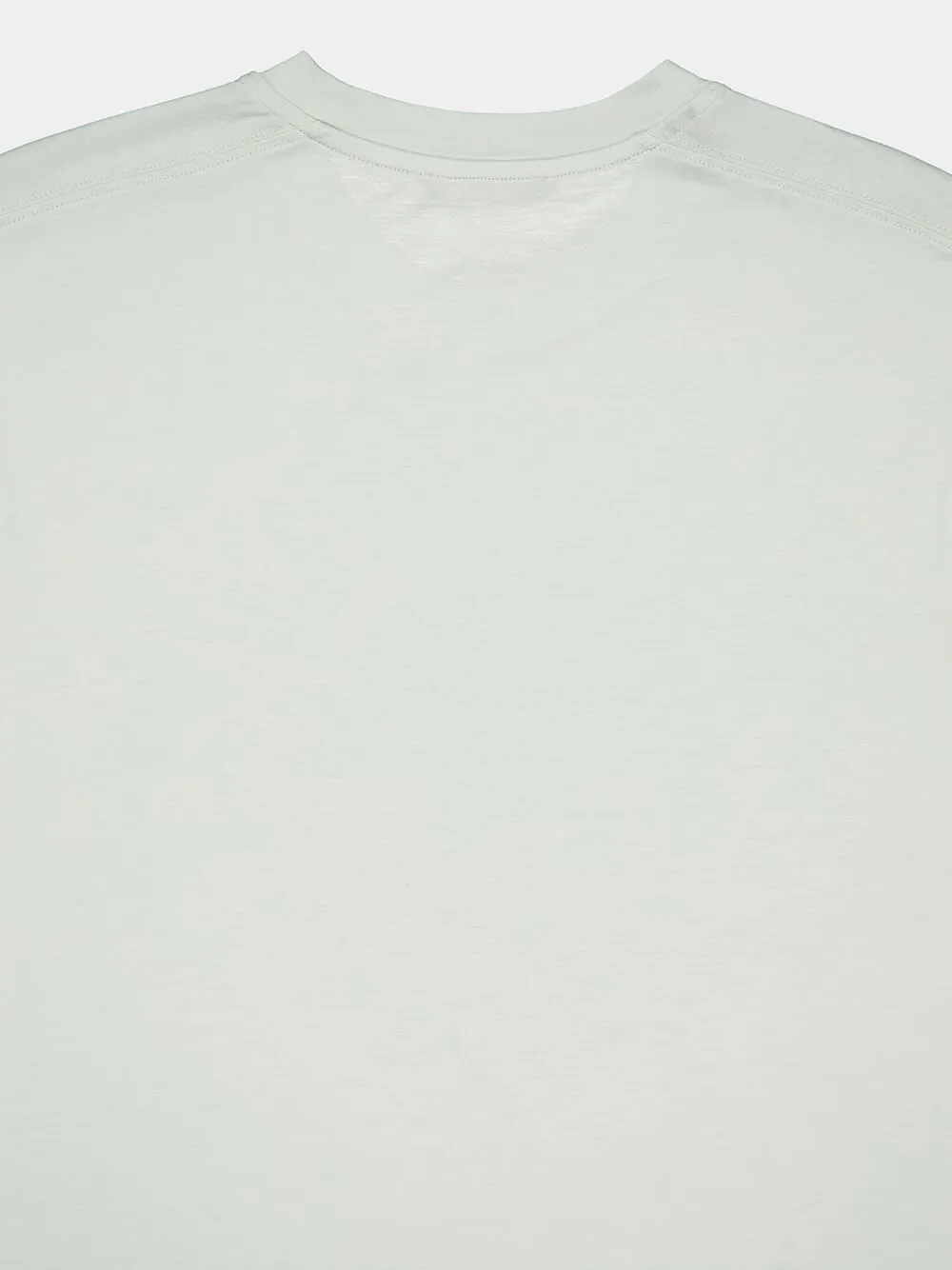 Pale Mint Lyocell-Cotton Crew T-Shirt