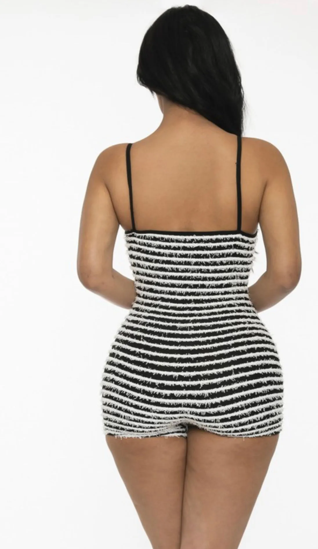 “Panda” Fuzzy Romper