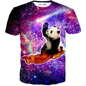 Pandas UFO Bacon T-Shirt