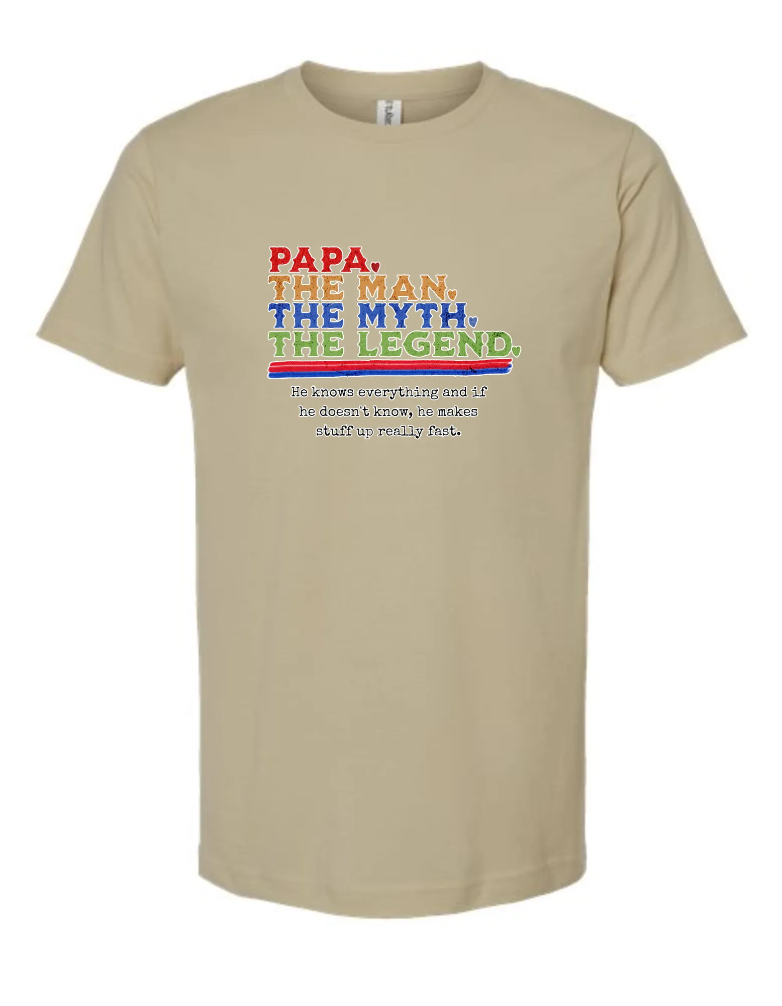 PAPA - the man. the myth. the legend - tshirt