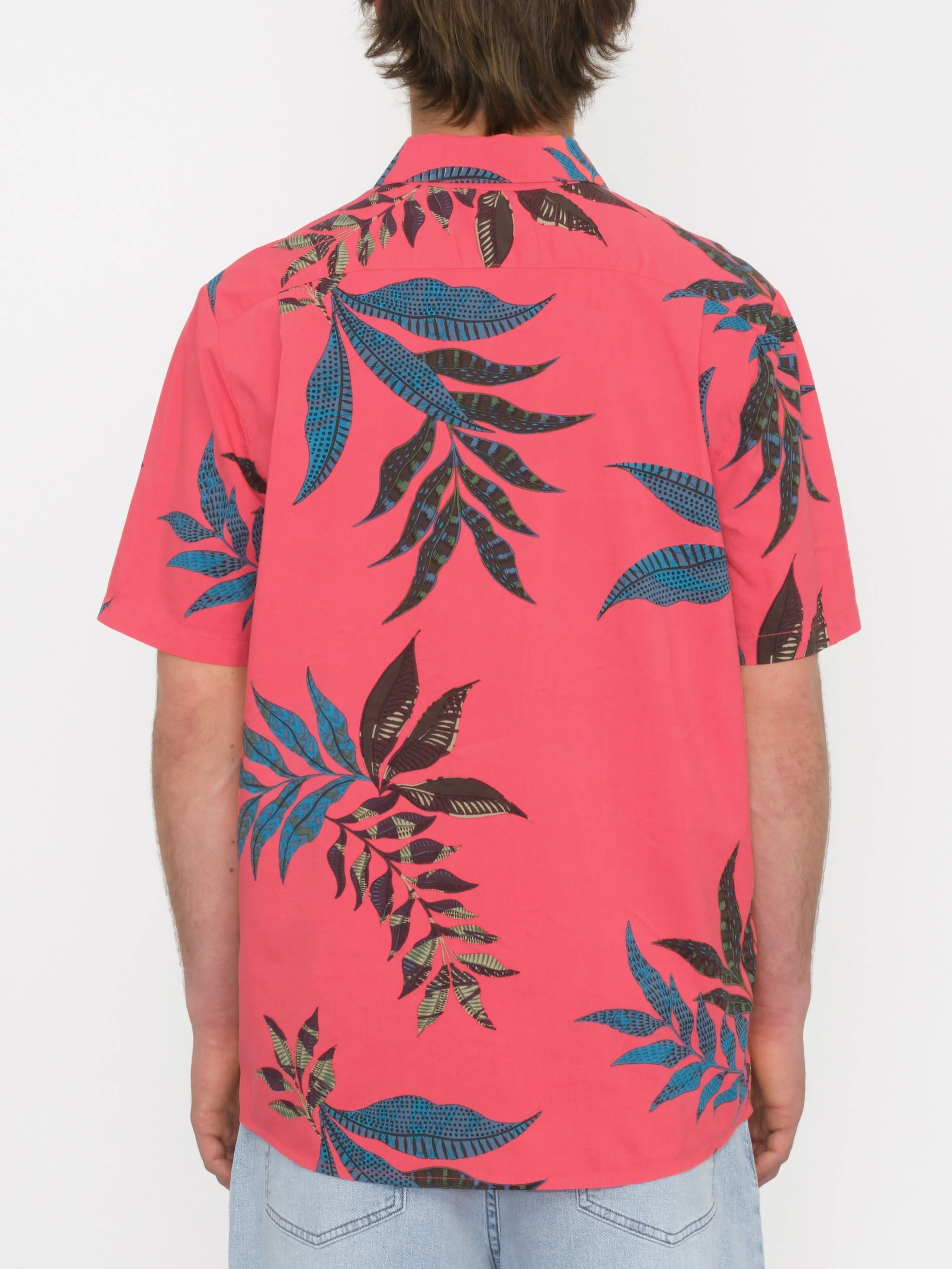 Paradiso Floral Shirt - WASHED RUBY
