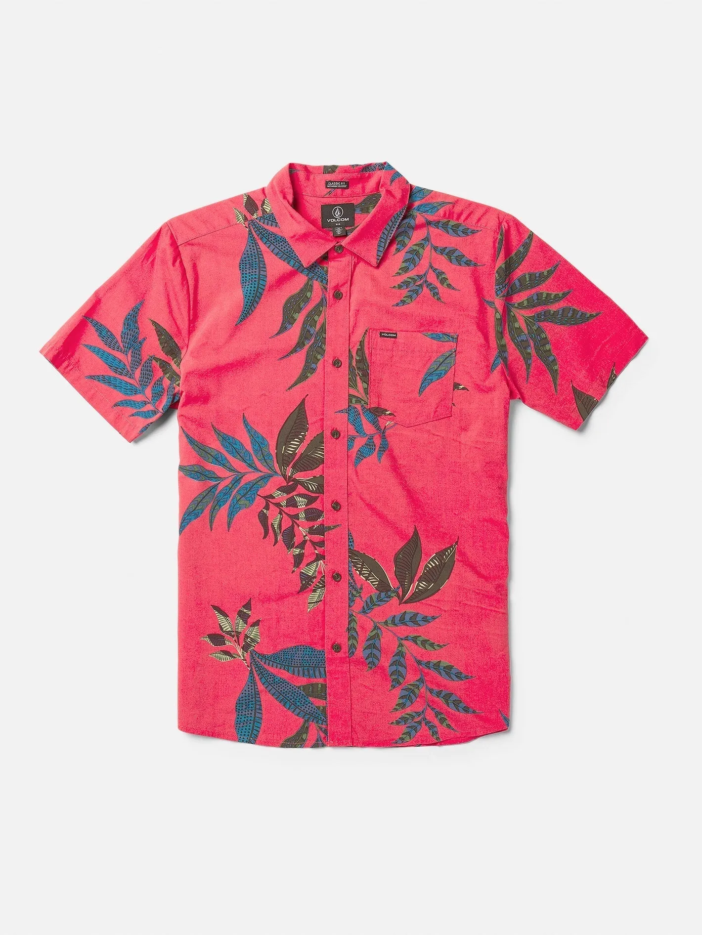Paradiso Floral Shirt - WASHED RUBY