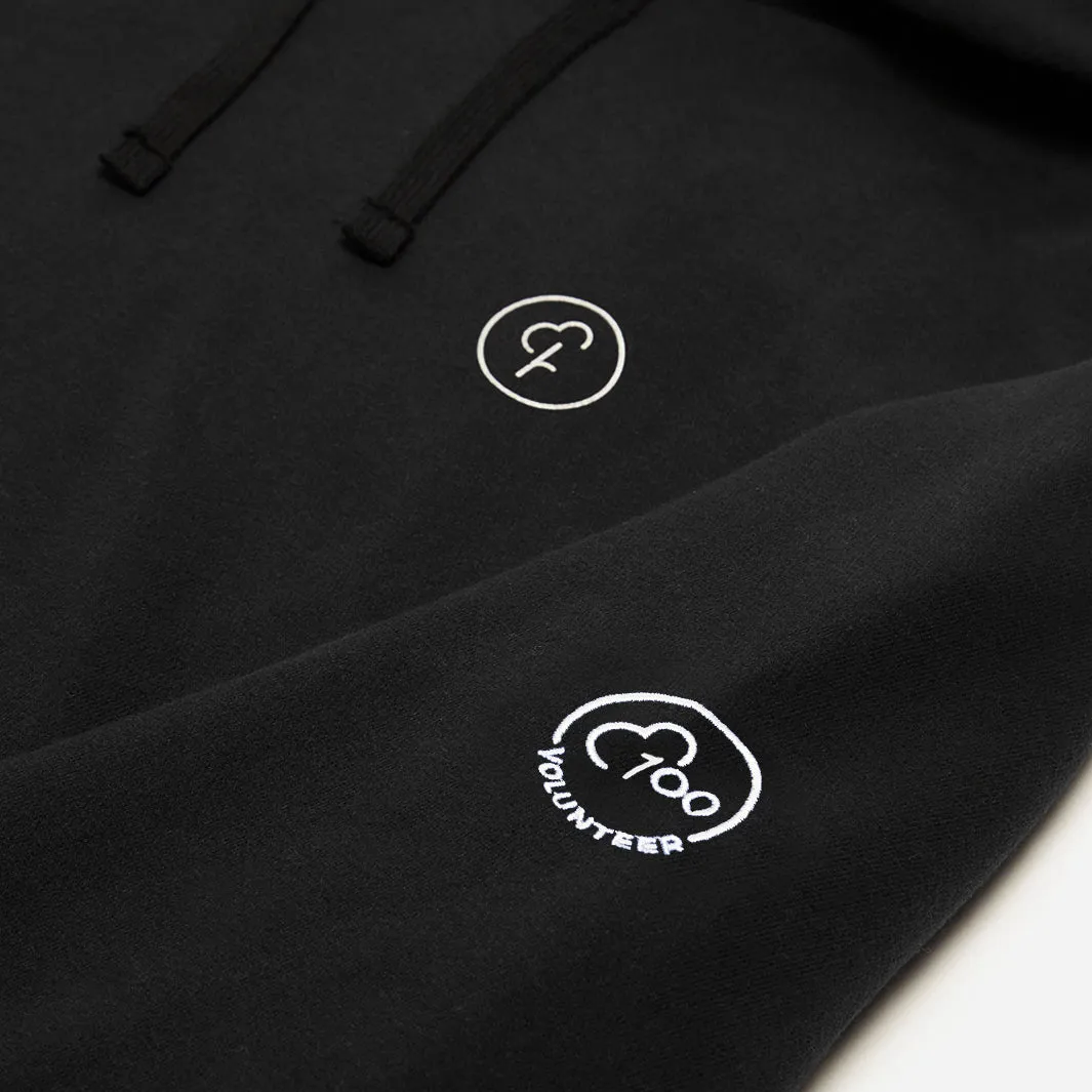 parkrun Milestone Men's Volunteer Hoodie 100 - Black