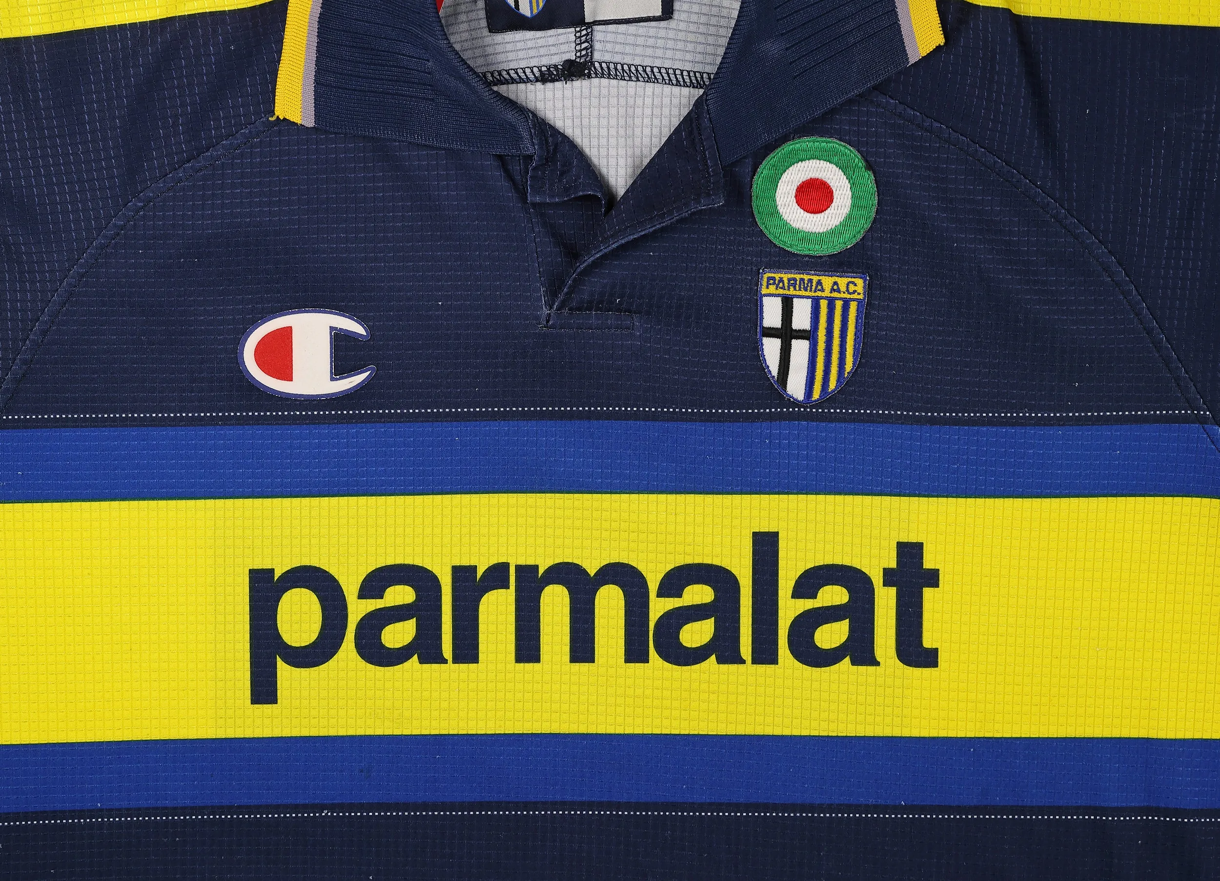 Parma Champion 1999 Home Football Shirt - Blue - L