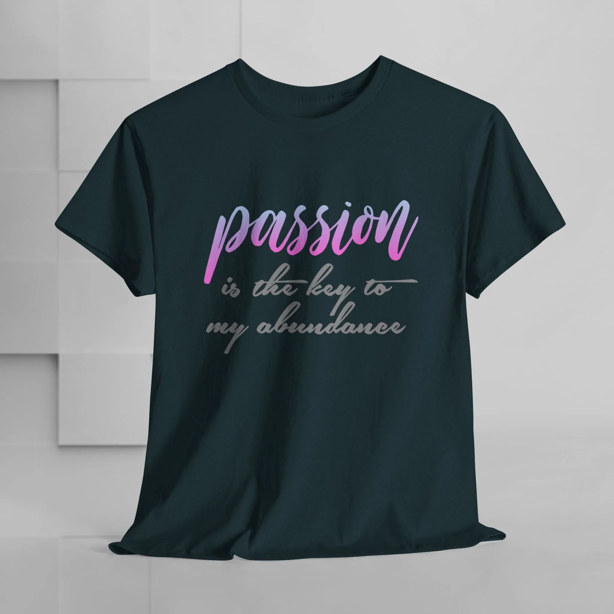 Passion is the Key Unisex Heavy Cotton Tee - Motivational T-Shirt for Inspiration and Abundance