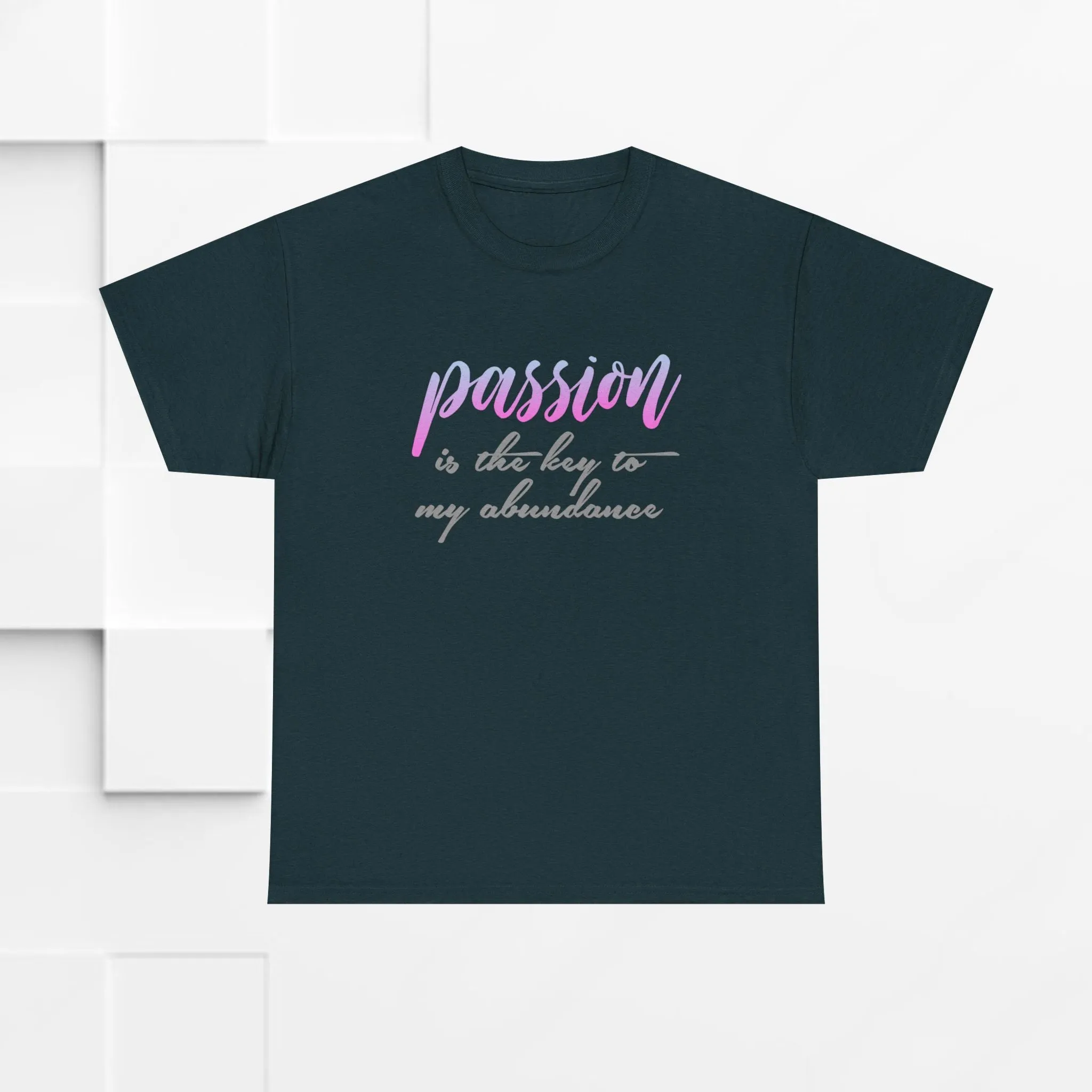 Passion is the Key Unisex Heavy Cotton Tee - Motivational T-Shirt for Inspiration and Abundance