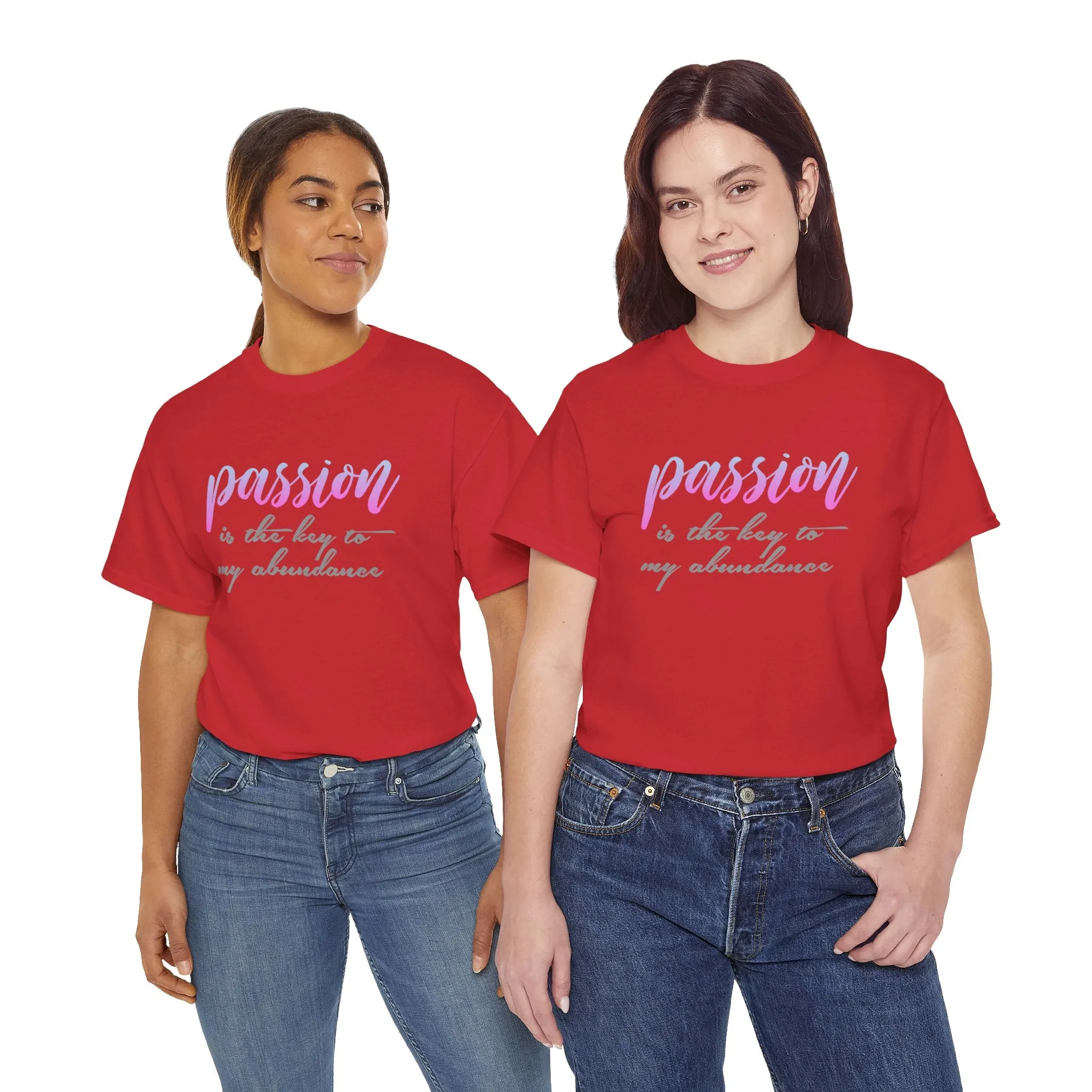 Passion is the Key Unisex Heavy Cotton Tee - Motivational T-Shirt for Inspiration and Abundance