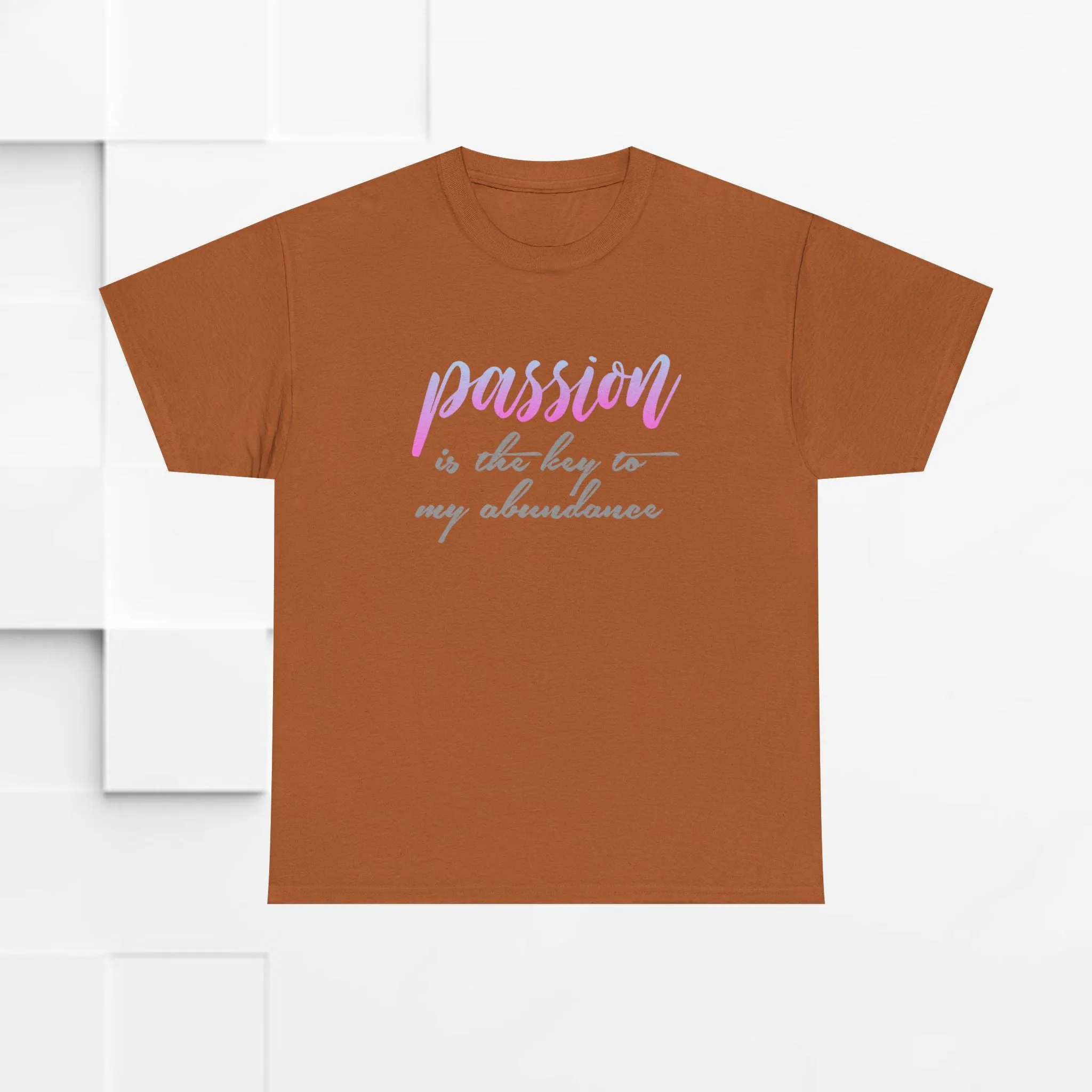 Passion is the Key Unisex Heavy Cotton Tee - Motivational T-Shirt for Inspiration and Abundance