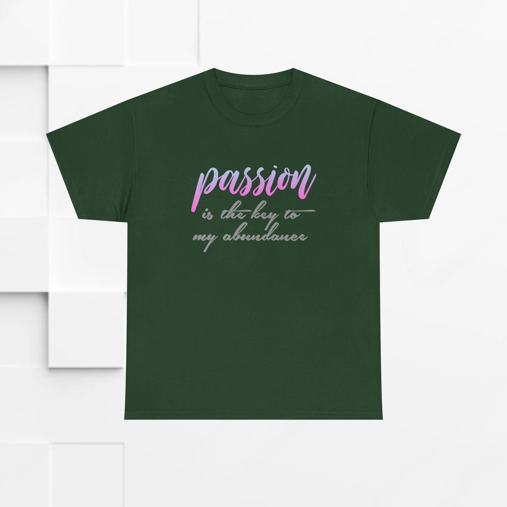 Passion is the Key Unisex Heavy Cotton Tee - Motivational T-Shirt for Inspiration and Abundance