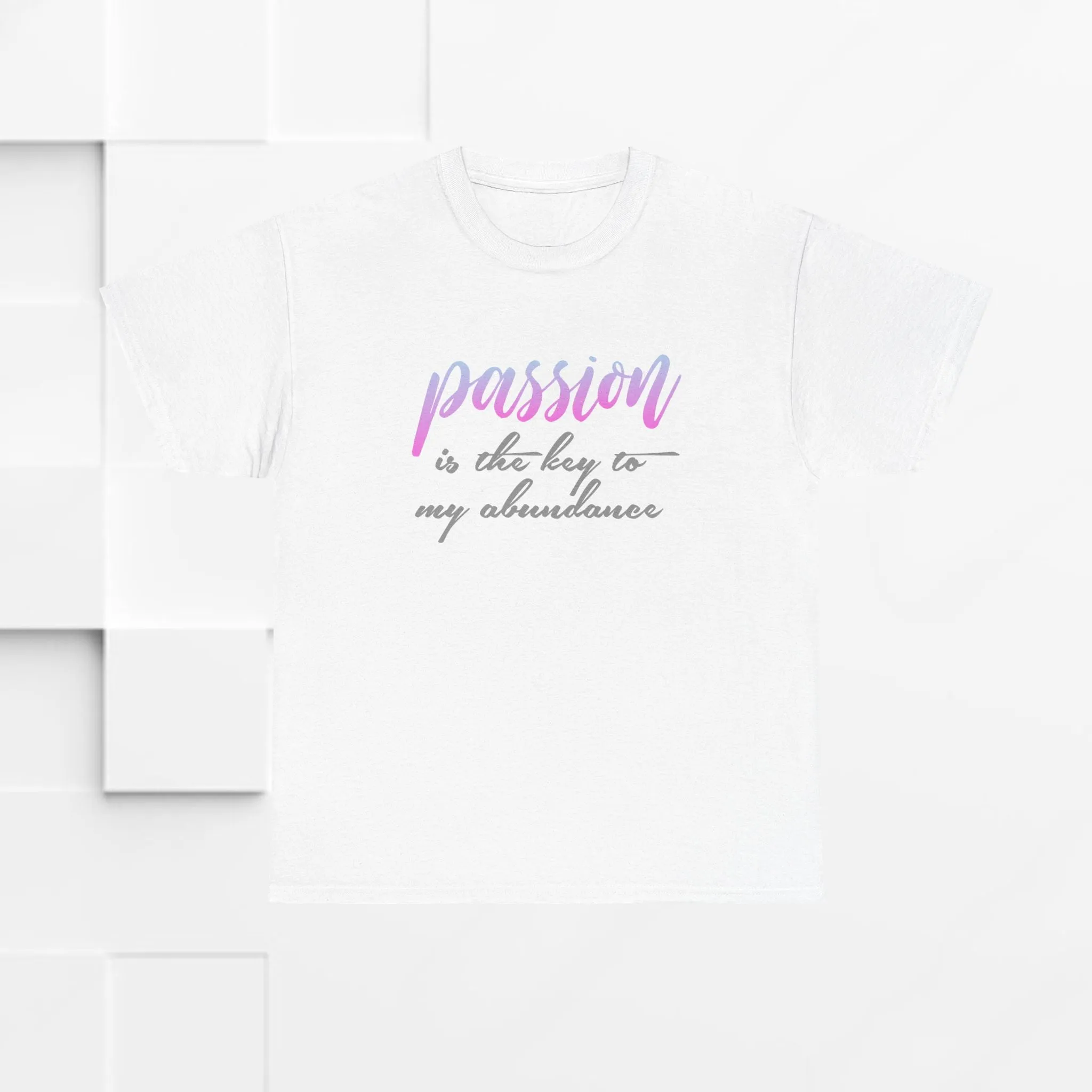 Passion is the Key Unisex Heavy Cotton Tee - Motivational T-Shirt for Inspiration and Abundance