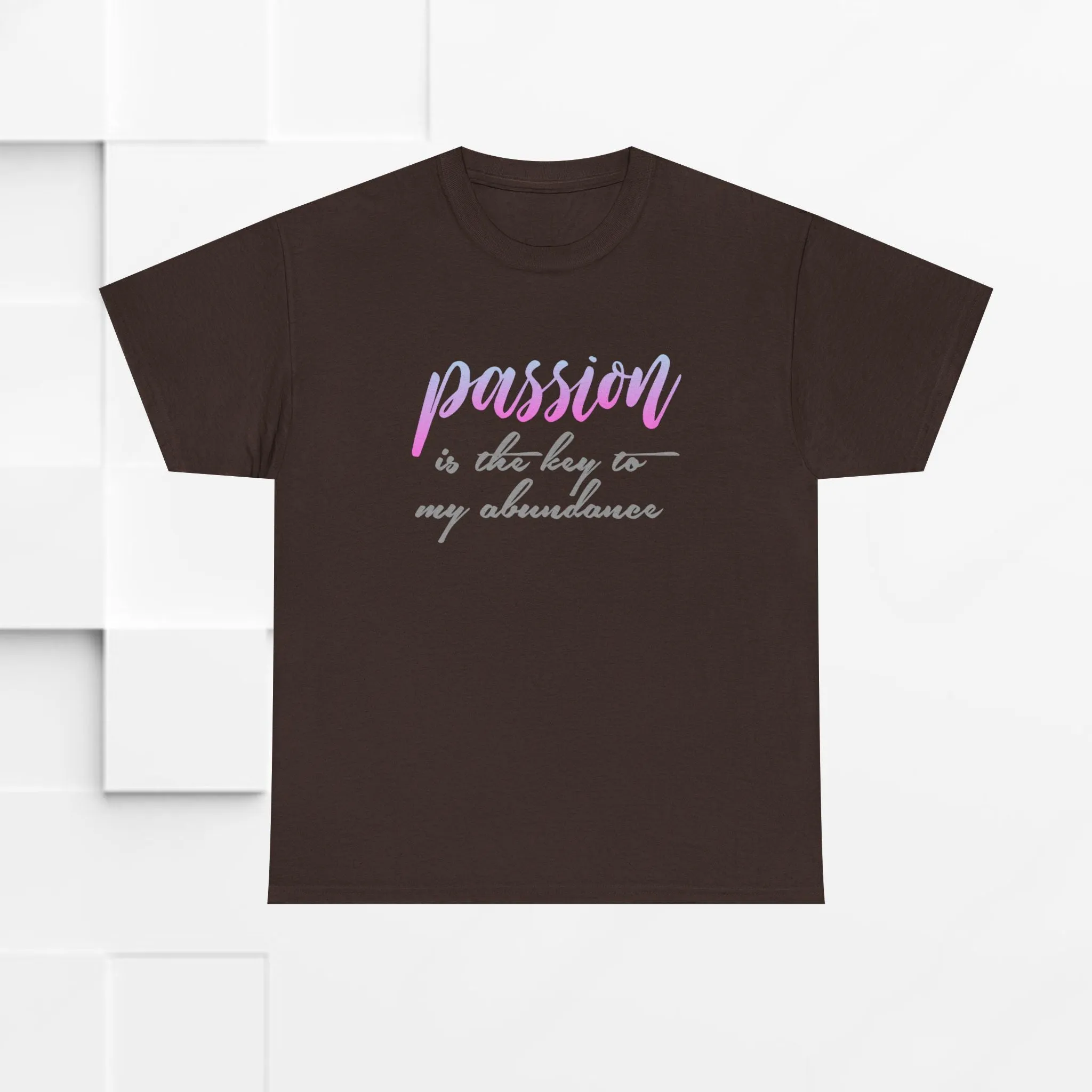 Passion is the Key Unisex Heavy Cotton Tee - Motivational T-Shirt for Inspiration and Abundance