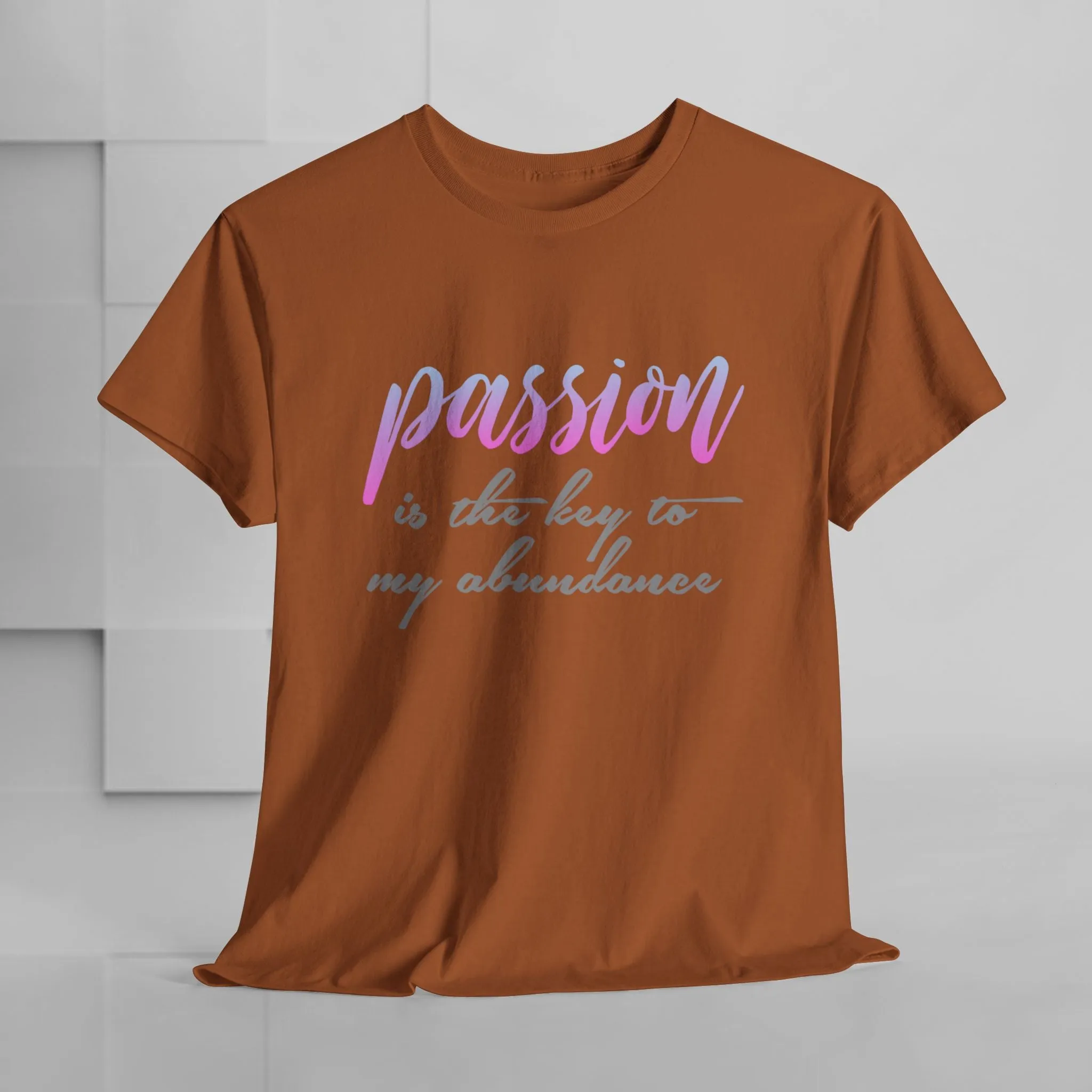 Passion is the Key Unisex Heavy Cotton Tee - Motivational T-Shirt for Inspiration and Abundance