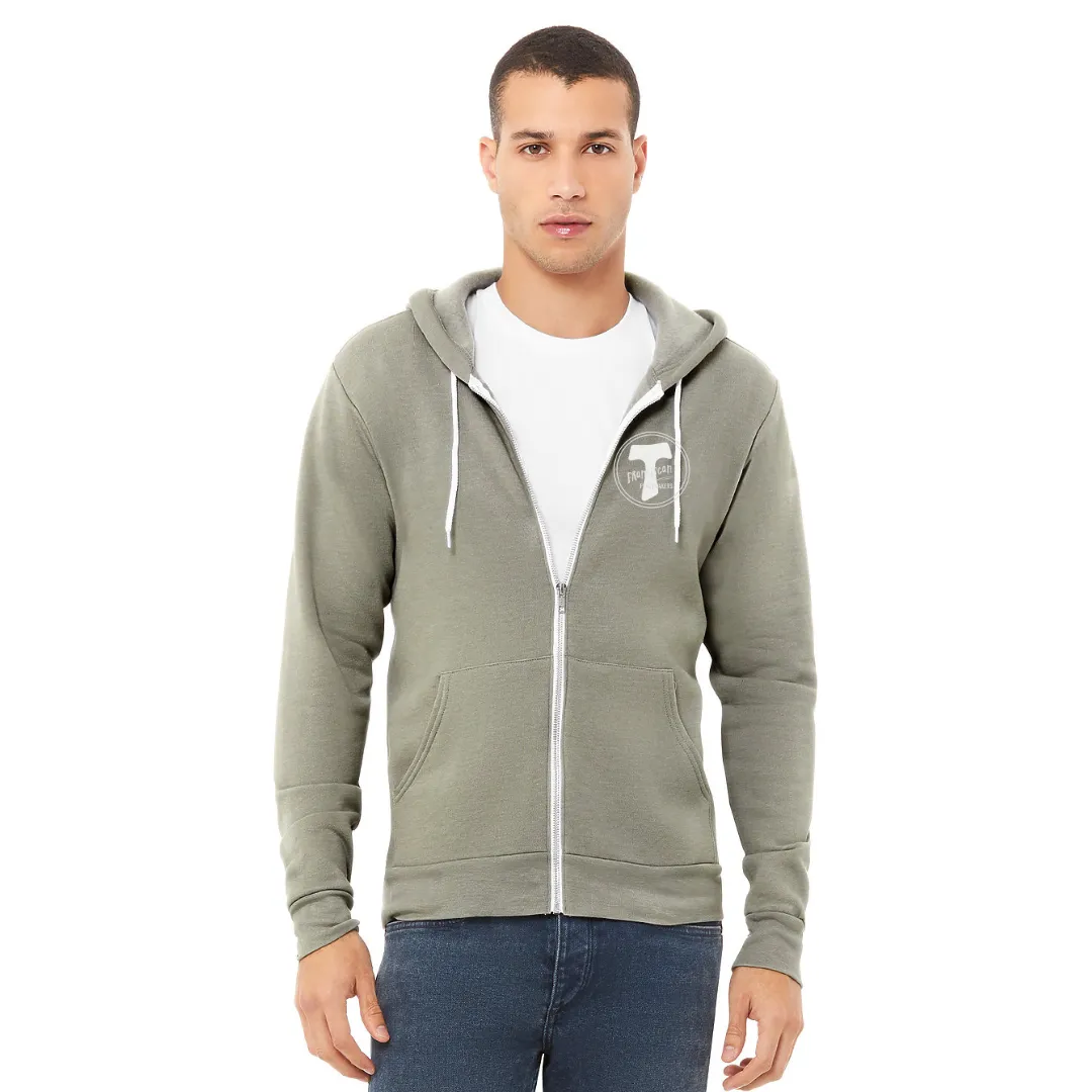 Peace   All Good - Zip Up - Stone