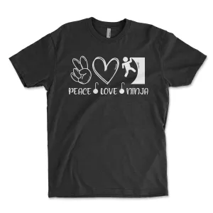 Peace Love Ninja Shirt, Ninja Warrior Shirt, Peace Shirt, Love Shirt