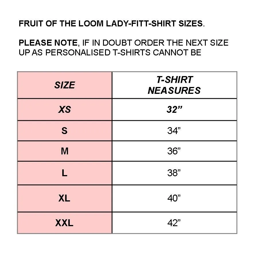 PERSONALISED LADYFIT T-SHIRT - BRIDE TRIBE