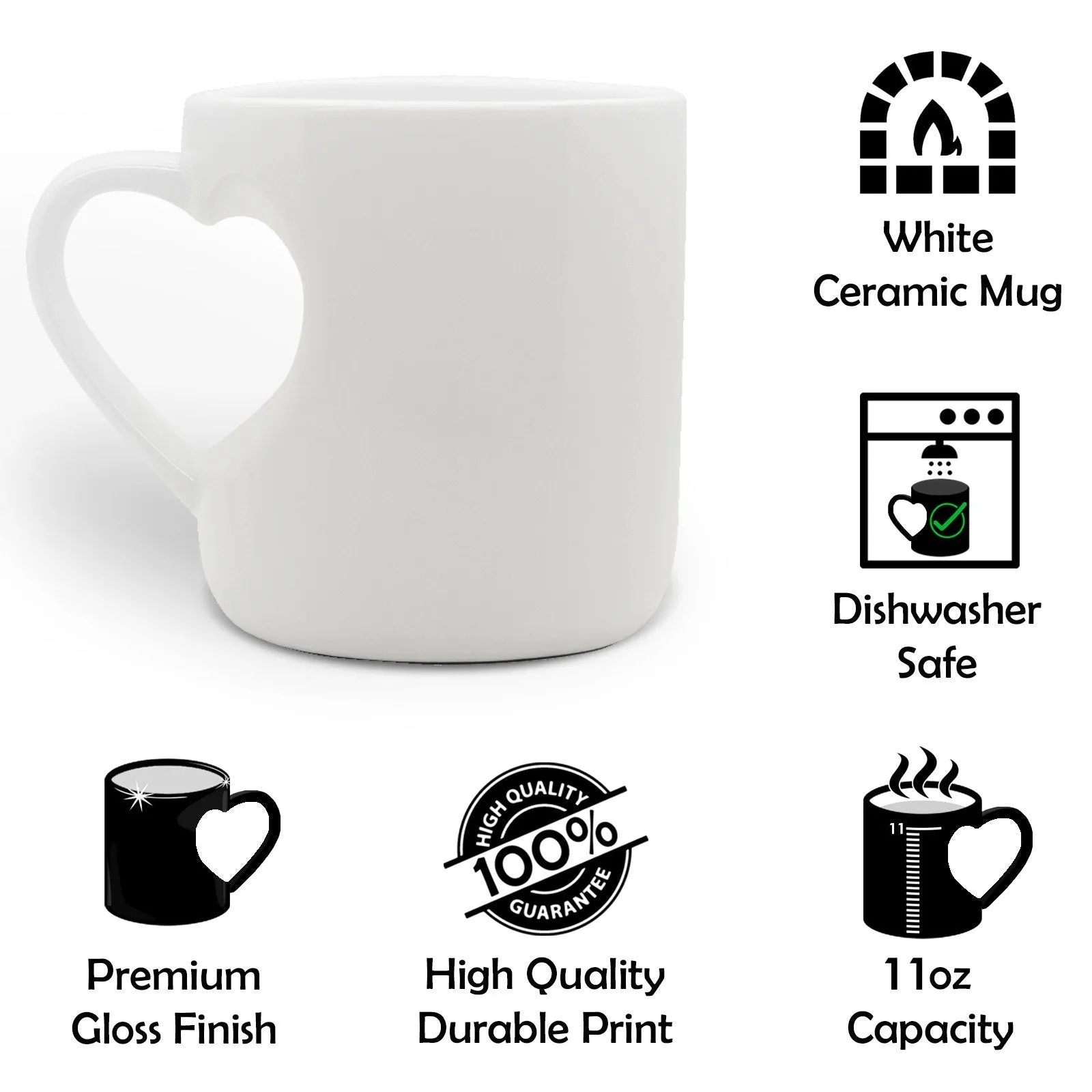 Personalised Mug with Red Bold Text and Pterodactyls