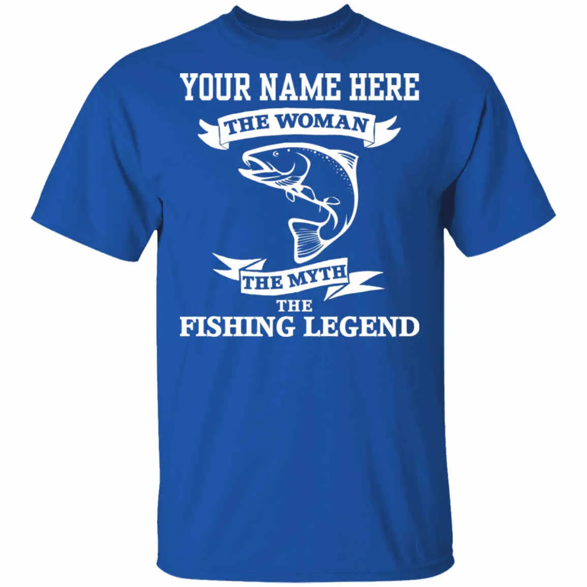 Personalized Woman Fishing Legend T-Shirt w